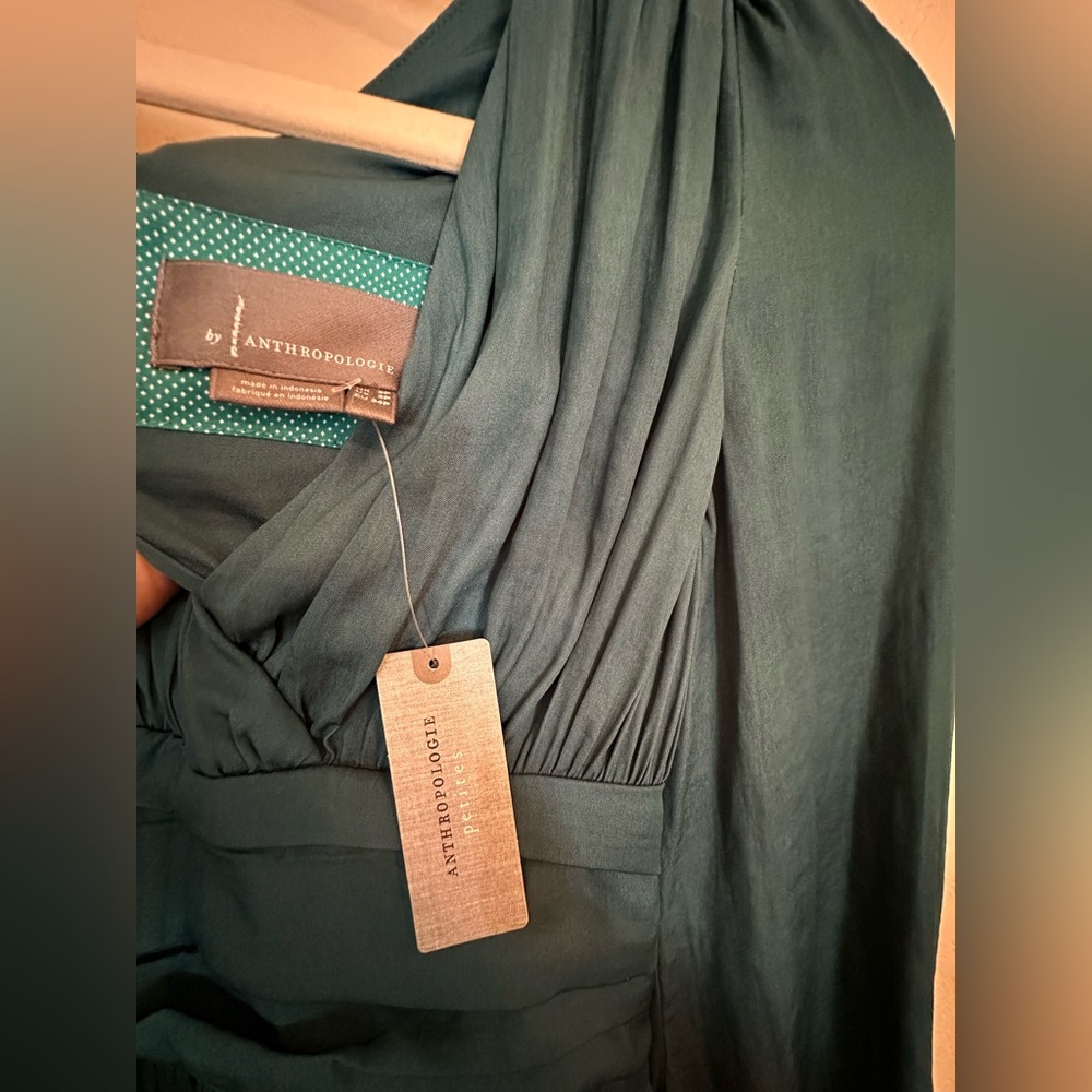 Anthropologie Gwendolyn silk maxi dress size 2 petite - Picture 8 of 9